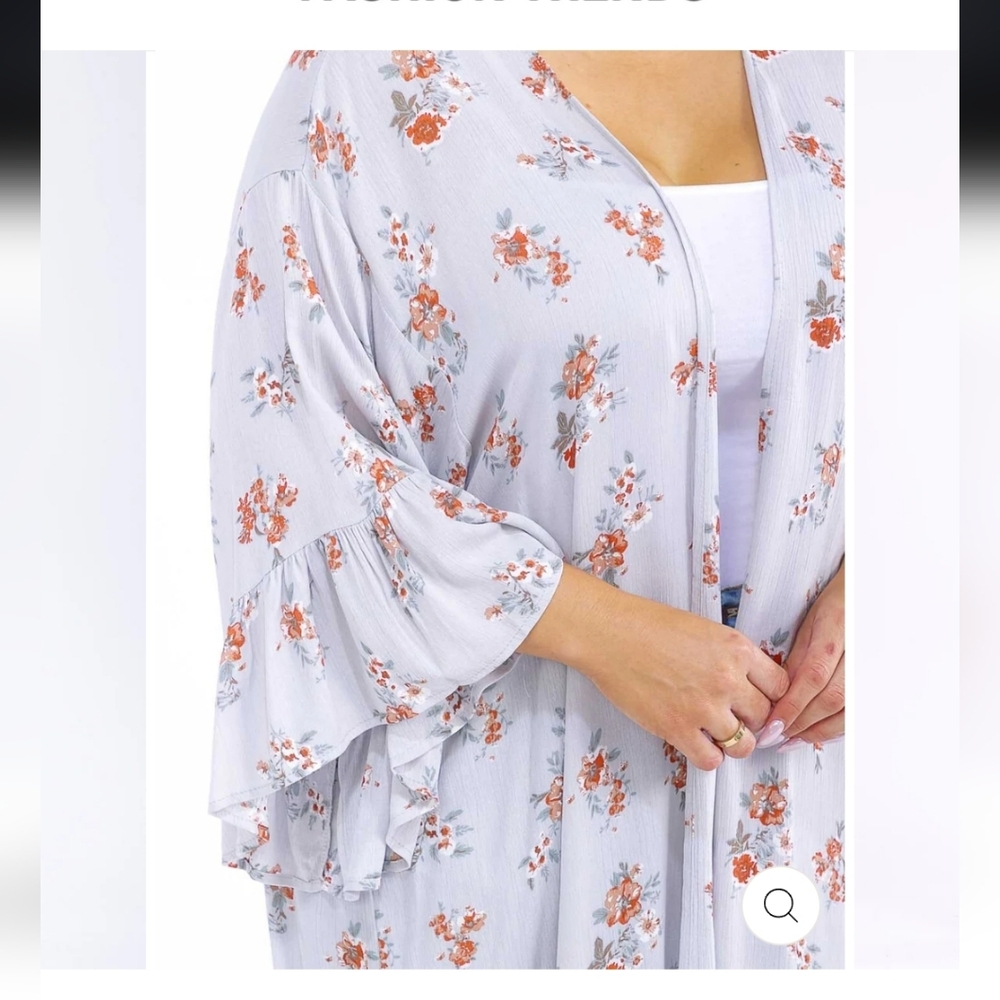 Floral Print Women's Top - Picture 2 of 5